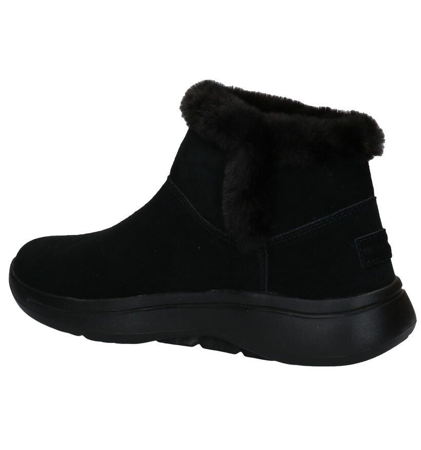 Skechers Go Walk Bottes de Neige en Cognac en nubuck (295686)