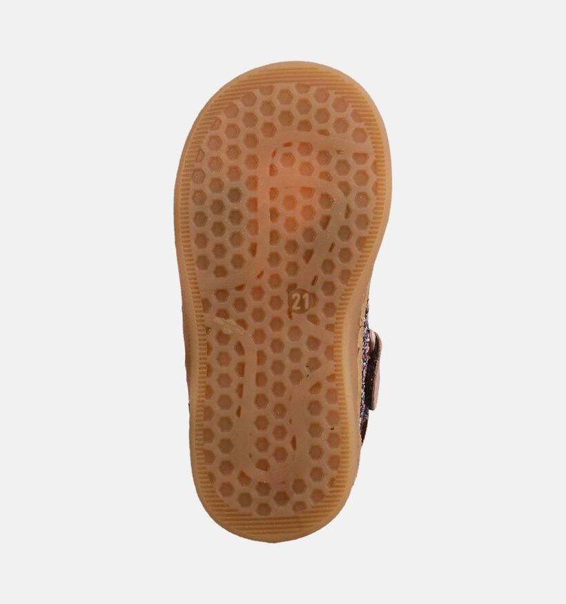 FR by Romagnoli Cognac/Ros&eacute; Gouden Sneakers voor meisjes (378998) - geschikt voor steunzolen