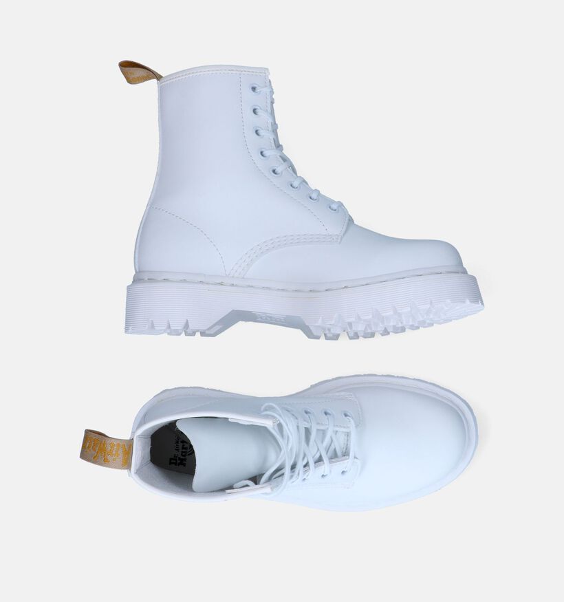 Dr. Martens Vegan 1460 Bex Mono Bottines en Blanc pour femmes (303550)