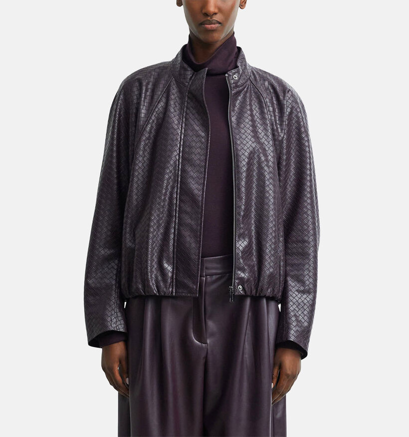 comma Manteau court en Bordeaux pour femmes (381675)