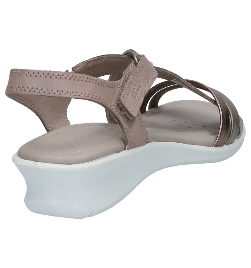 Ecco Felicia Taupe Sandalen in leer (269710)