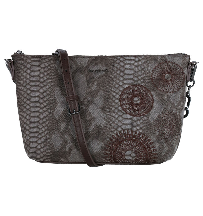 Desigual Taupe Crossbody Tas in kunstleer (279938)