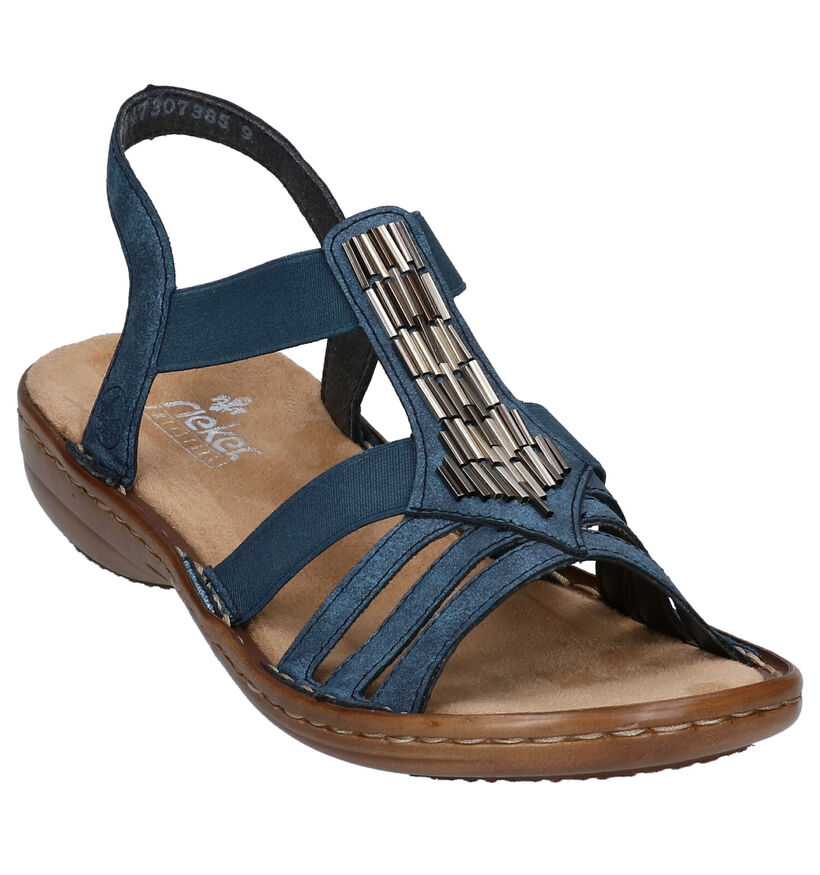 Rieker Blauwe Sandalen in kunstleer (306775)