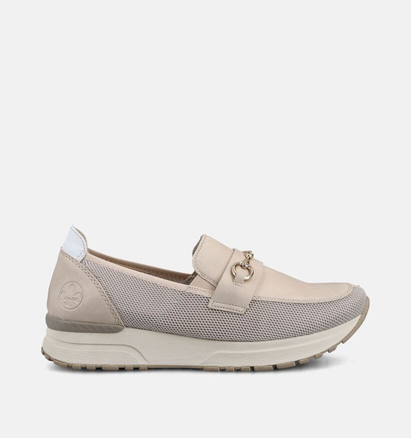 Rieker Beige Loafers voor dames (367721) - geschikt voor steunzolen