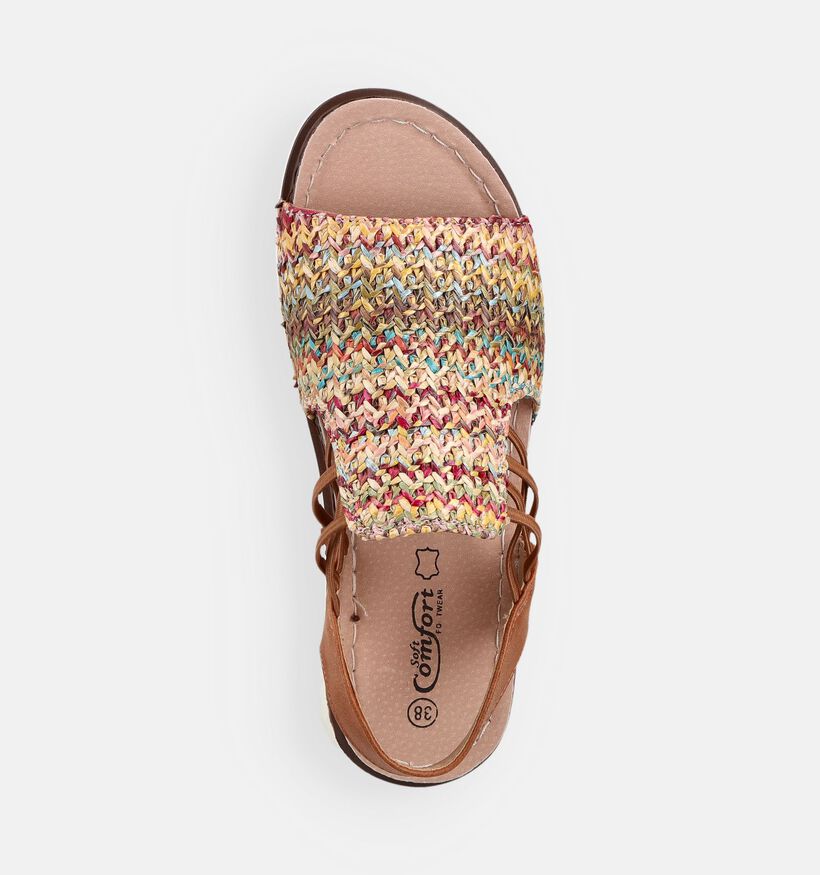Soft Comfort Sandales en Marron/Multi pour femmes (373644)