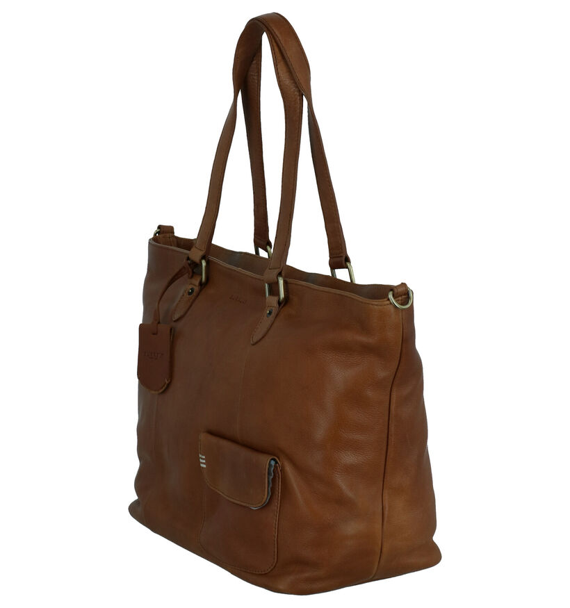 Burkely Craft Caily Laptoptas Cognac in leer (260954)