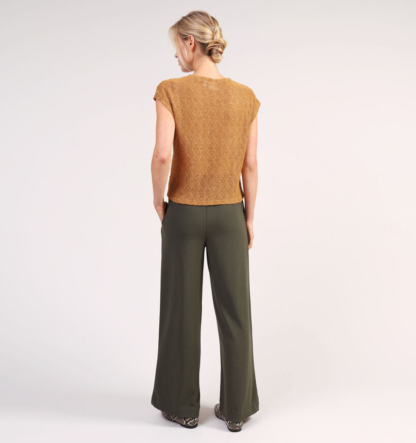 Vila Clua Wide Donkergroene Broek voor dames (361308)