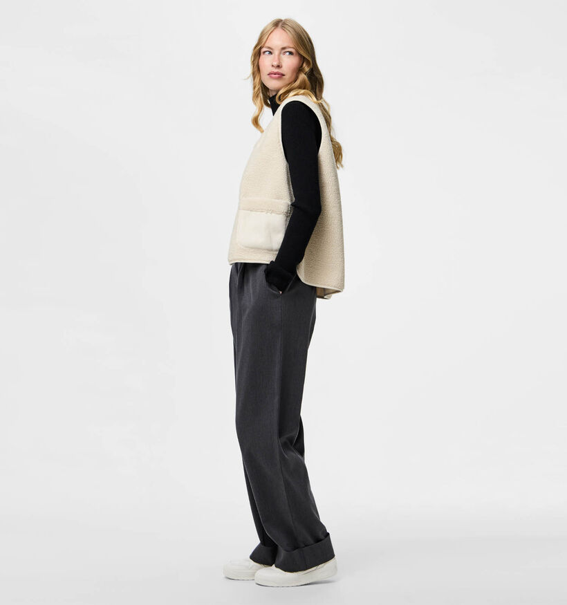 Pieces June Teddy Beige Vest voor dames (362255)