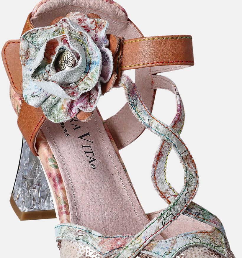 Laura Vita Nino Or Rosé Sandales à Talon pour femmes (356710)