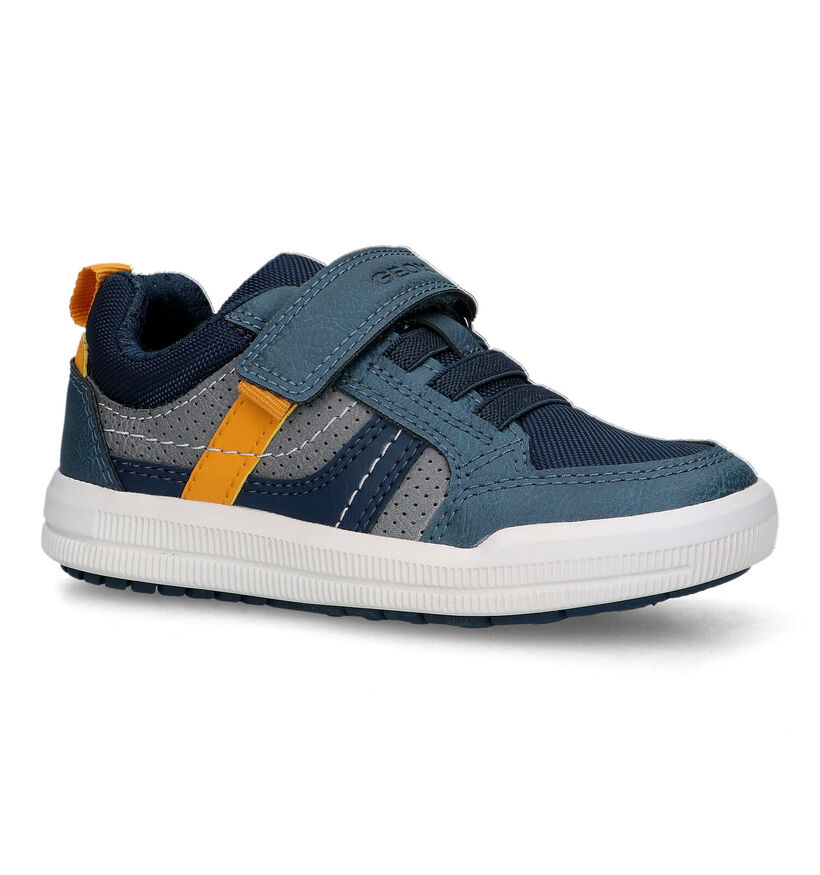 Geox Omefu Chaussures à velcro en Bleu pour garçons (320619) - pour semelles orthopédiques