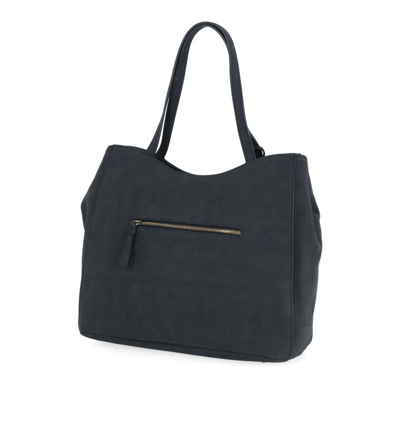 Woomen Nervure Zwarte Shopper in kunstleer (299055)