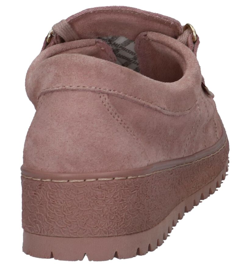 Taupe Veterschoenen Mephisto Lady in daim (246531)