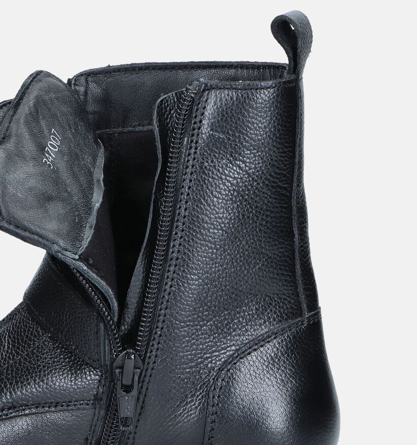 Milo & Mila Bottines robustes en Noir pour filles (347007)