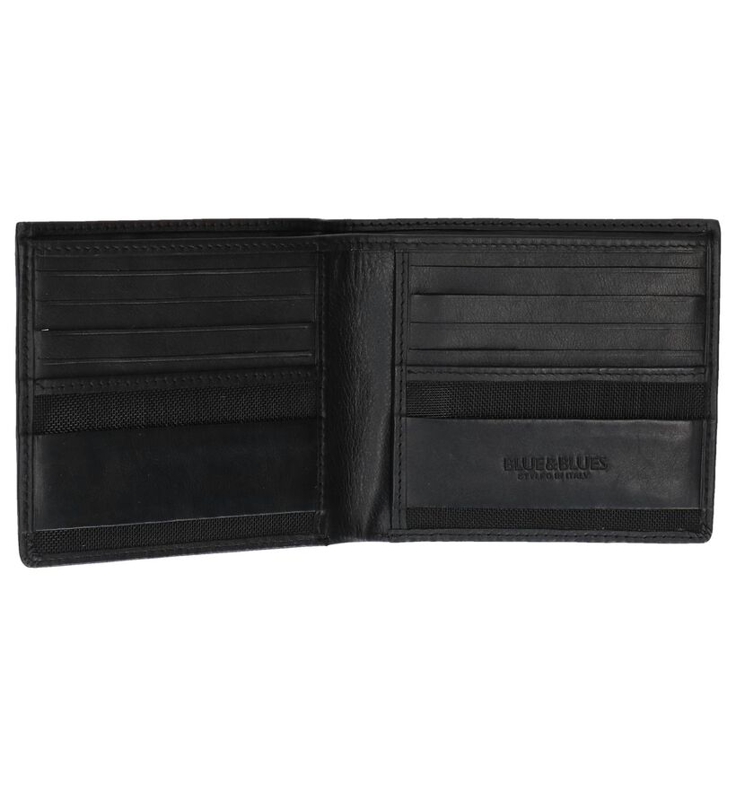 Zwarte Portefeuille Euro-Leather in leer (250639)