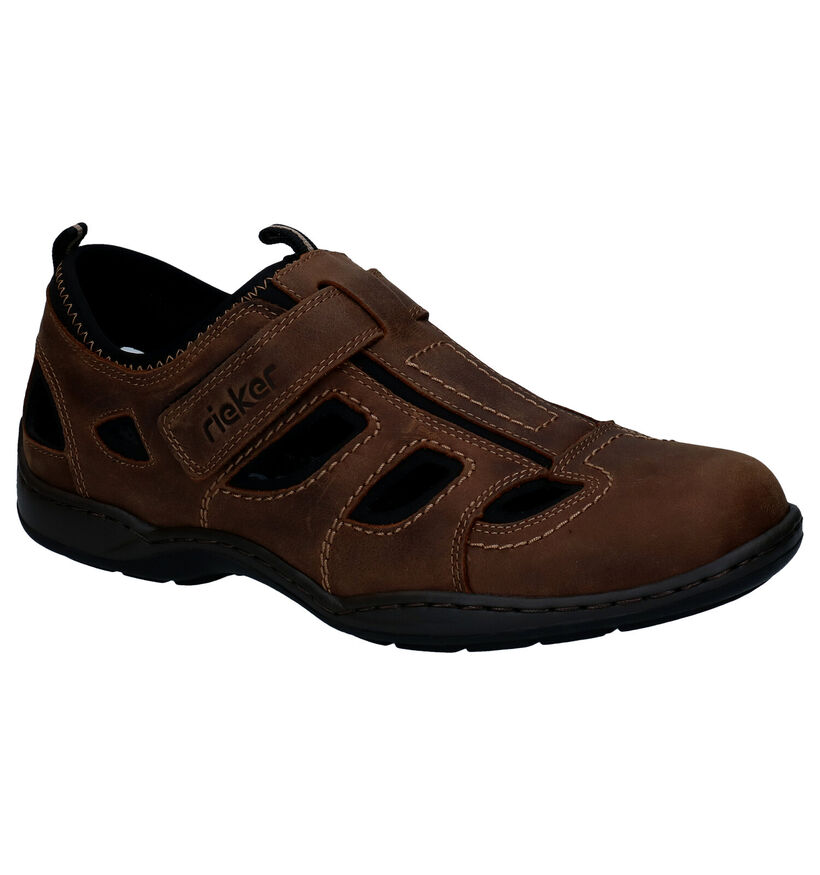 Rieker Bruine Sandalen in leer (287029)