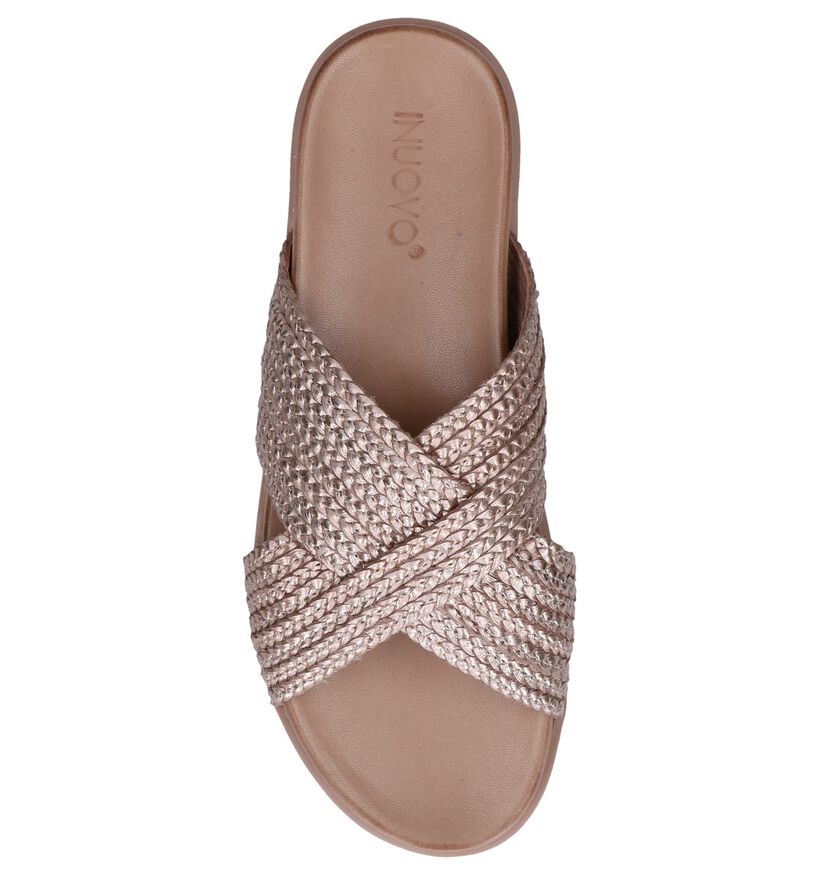 Inuovo Nu-pieds plates en Rouge pour femmes (250987)