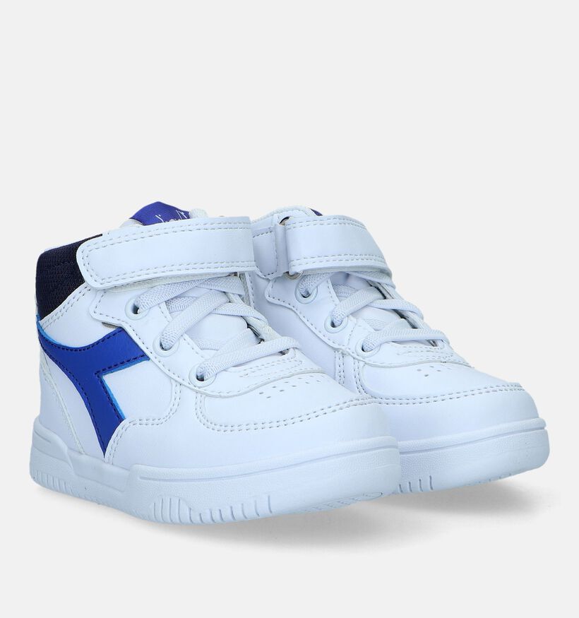 Diadora Raptor Mid TD Baskets en Blanc pour garçons, filles (345891)