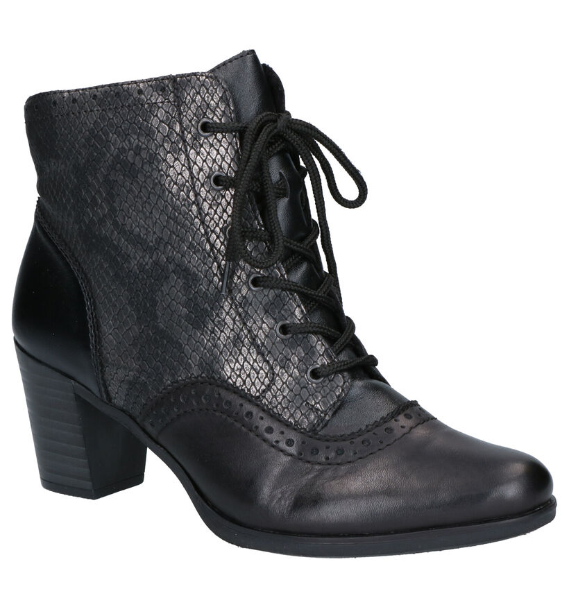 Rieker Bottines à lacets en Noir en cuir (282711)