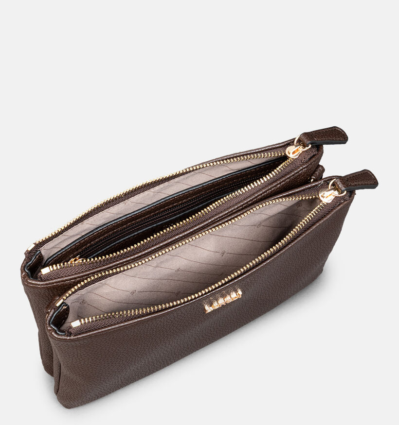 L.Credi Ella Sac port&eacute; crois&eacute; en Brun fonc&eacute; pour femmes (379595)