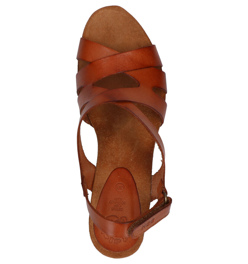 Hee Cognac Sandalen in leer (292542)