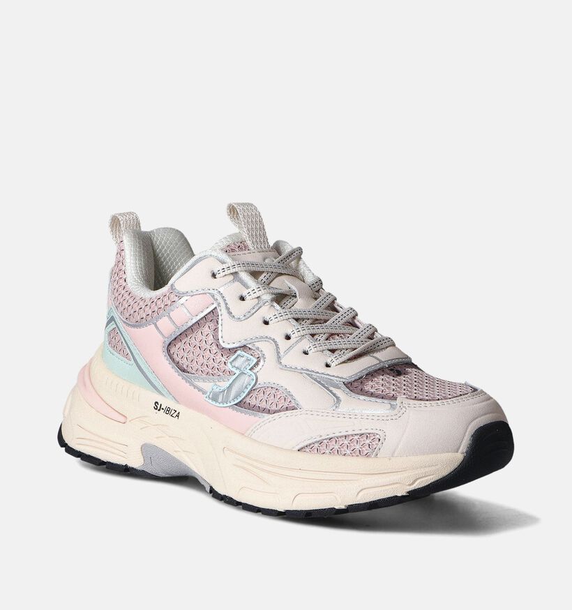 SJ Roze Sneakers voor dames (354136) - geschikt voor steunzolen