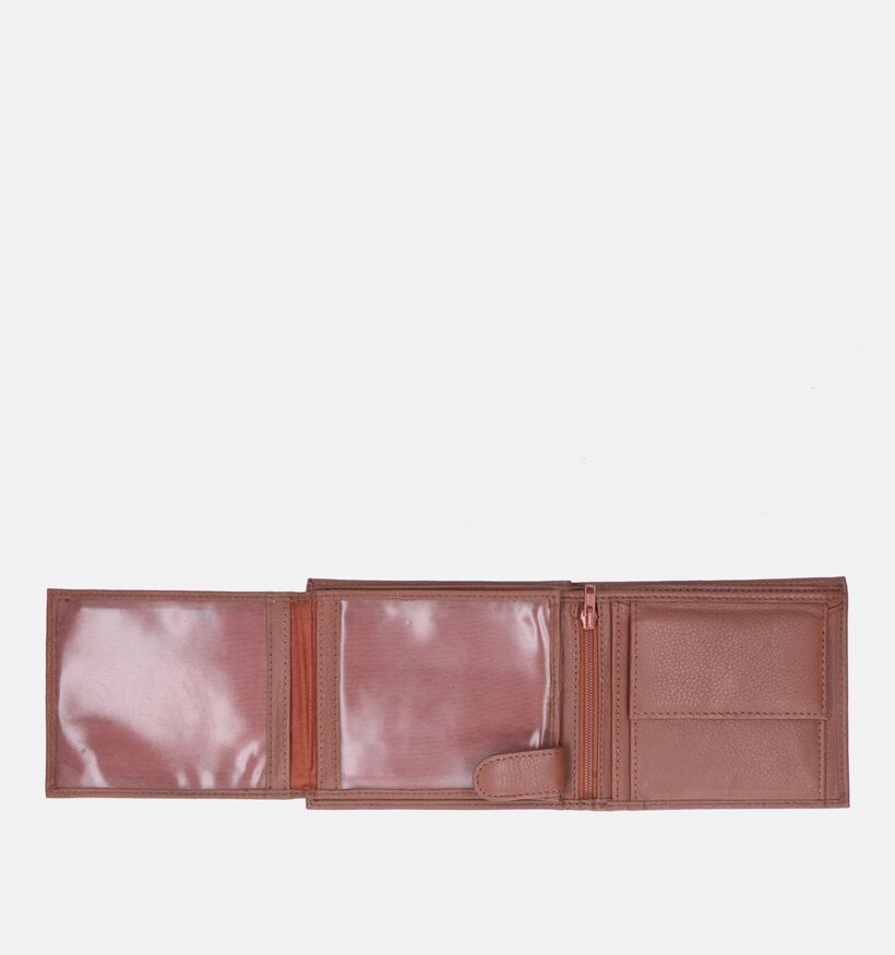 Euro-Leather Portefeuille en Cognac pour hommes (348800)