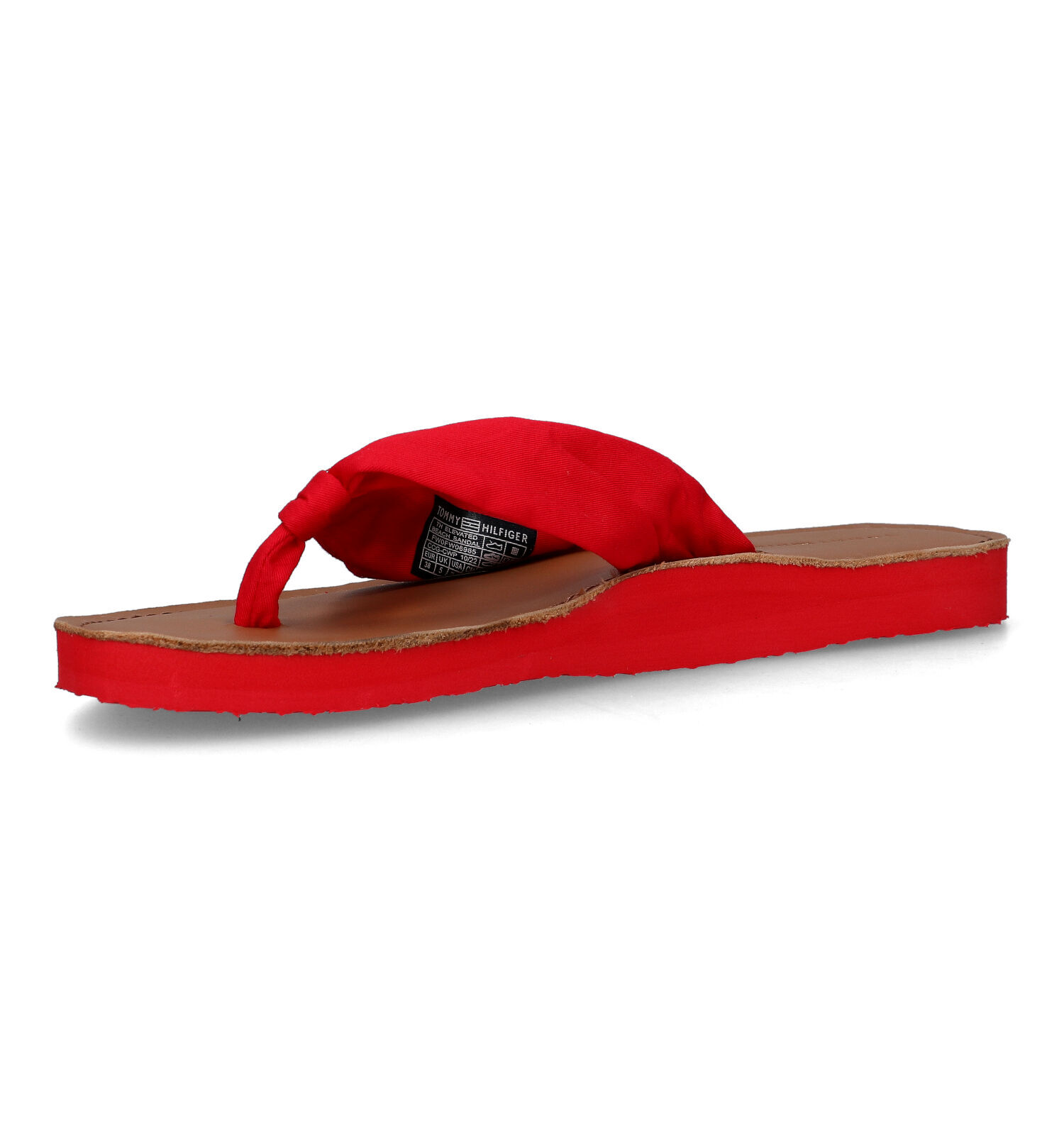 Tommy Hilfiger Elevated Beach Rode Teenslippers Dames Slippers Online op TORFS.BE