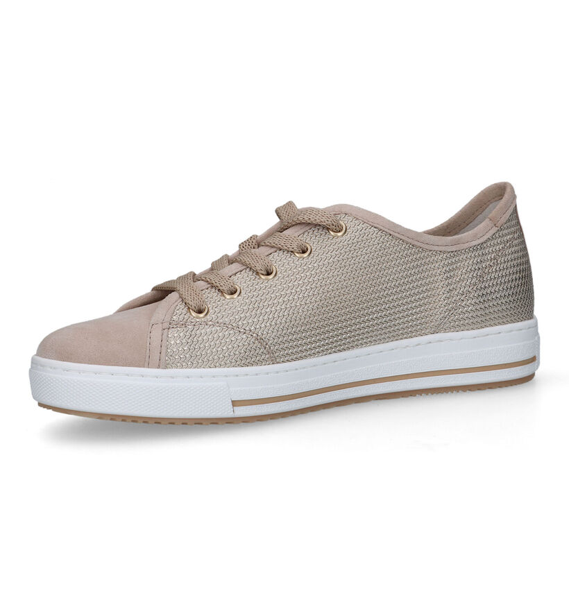 Gabor OptiFit Beige Veterschoenen voor dames (323166) - geschikt voor steunzolen