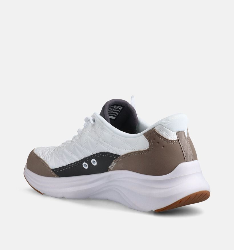 Skechers Contour Foam Cozy Fit Witte Slip-in Sneakers voor heren (371079) - geschikt voor steunzolen