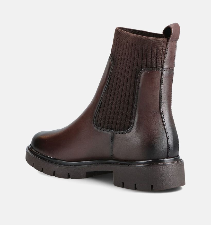Tamaris Comfort Bottines Chelsea en Brun foncé pour femmes (362914) - pour semelles orthopédiques
