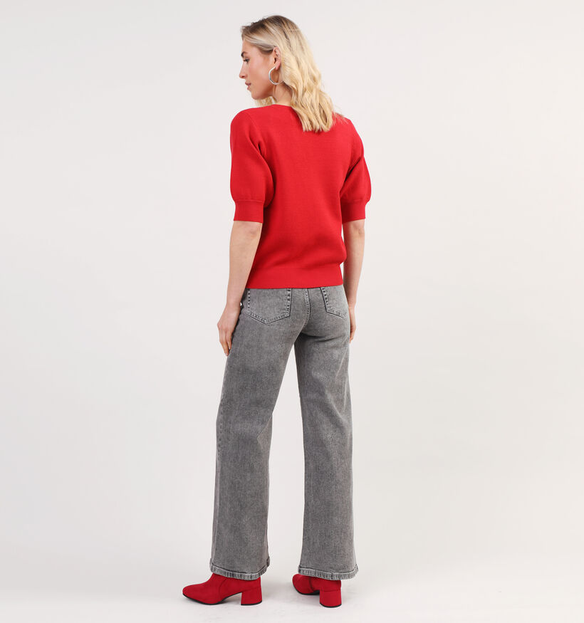 Vero Moda Gold Blauwe Trui met V-hals voor dames (349622)