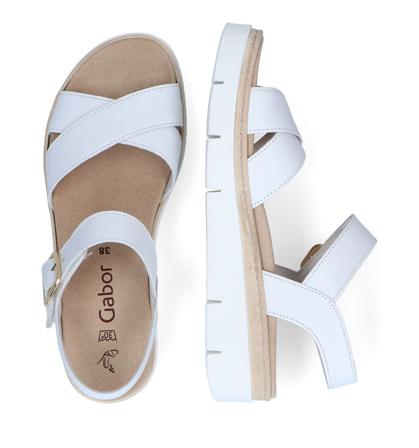 Gabor Beige Sandalen in leer (306586)