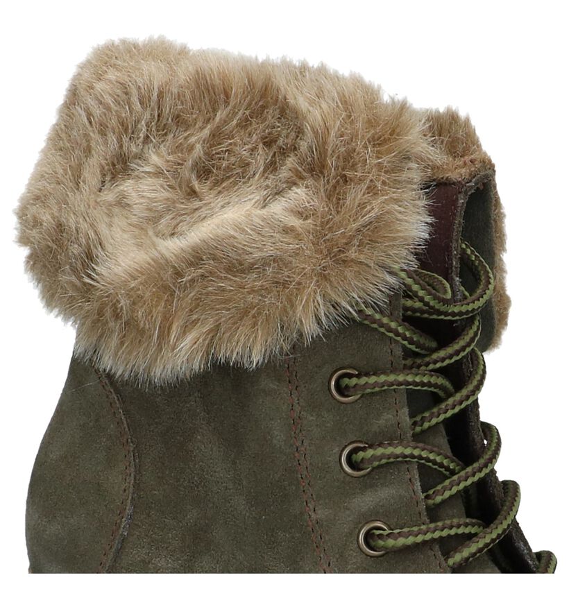 Scapa Bottillons en Vert kaki en daim (227343)