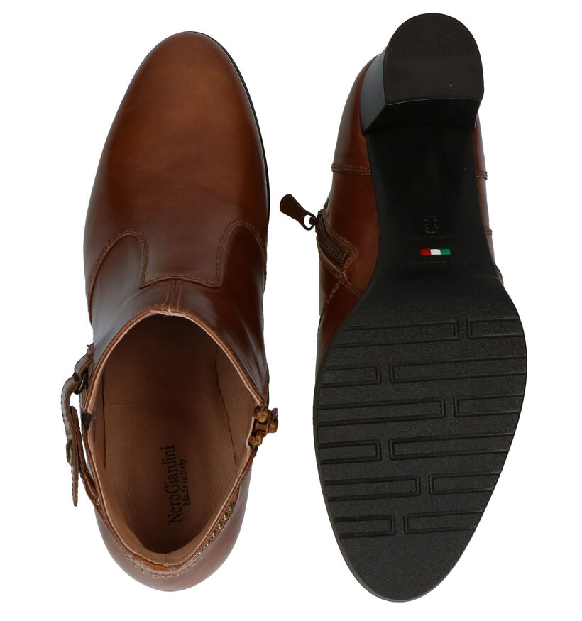 NeroGiardini Cognac Enkellaarzen in leer (278978)