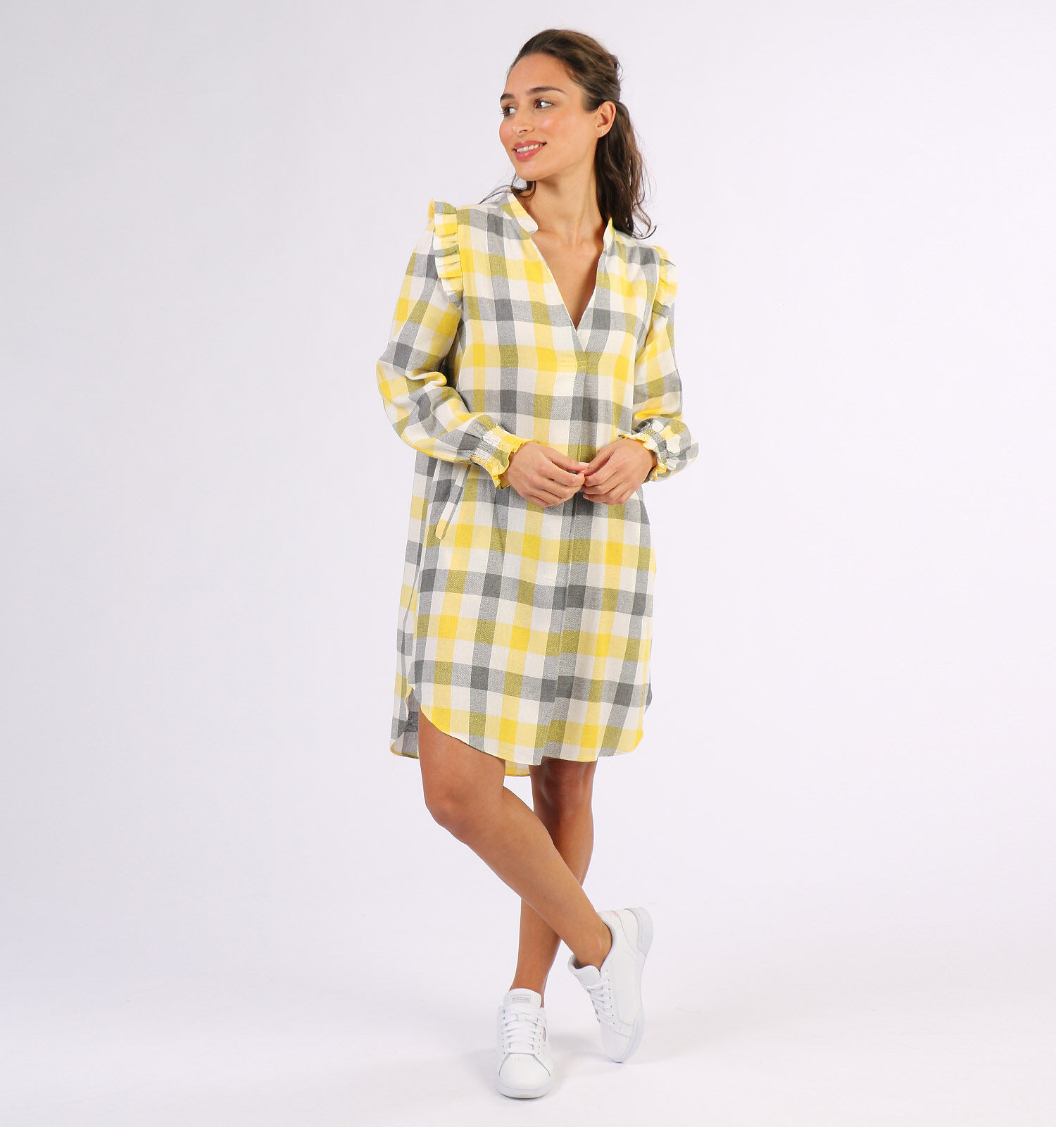 Kilky Geel Kleed Dames Kleedjes Online op TORFS.BE