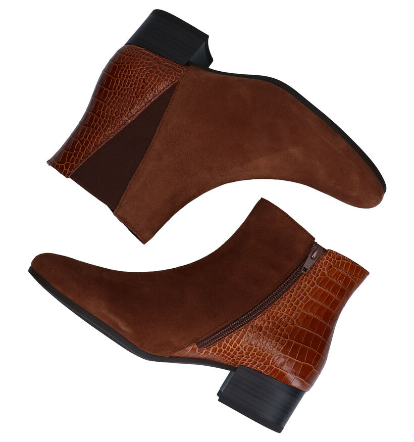 Gabor Cognac Enkelaarzen in nubuck (283817)