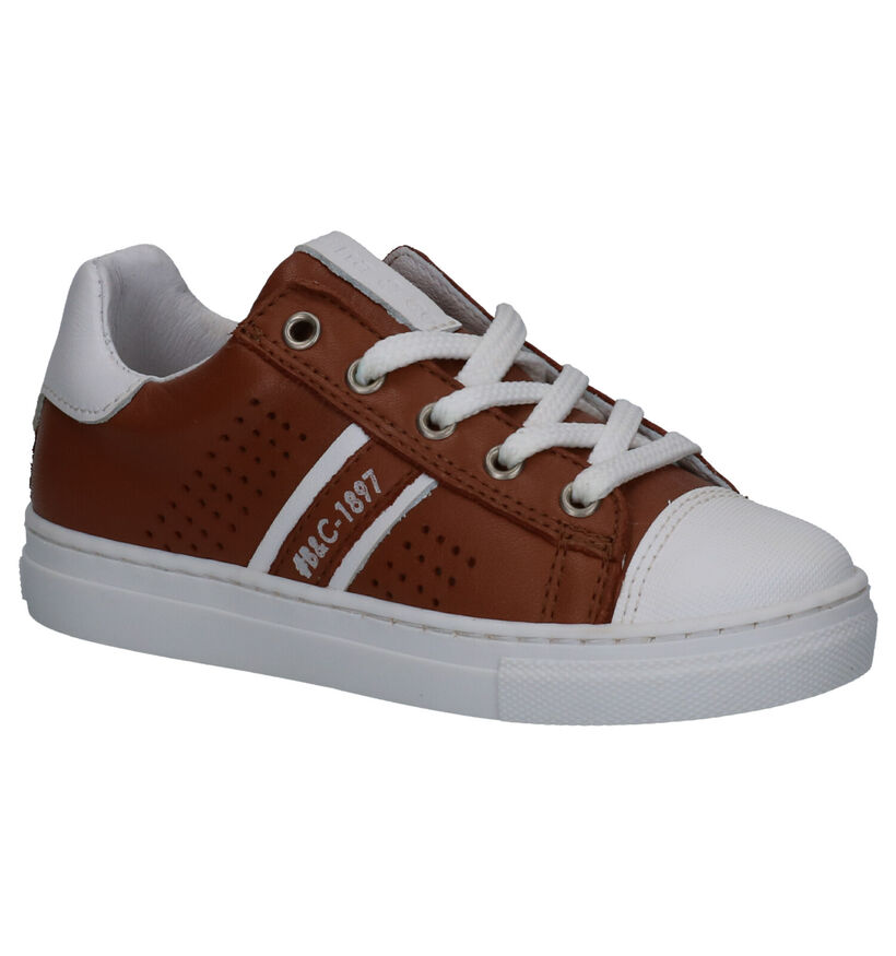 Bana & Co Cognac Sneakers in leer (273247)