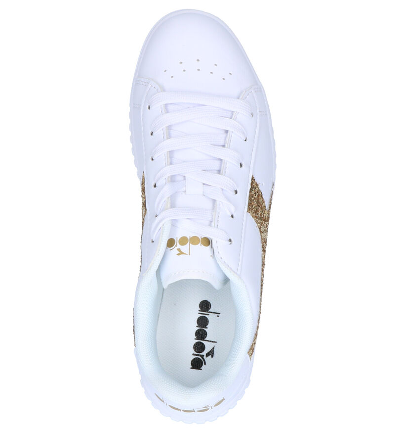 Diadora Game Step GS Baskets en Blanc pour filles (302943)