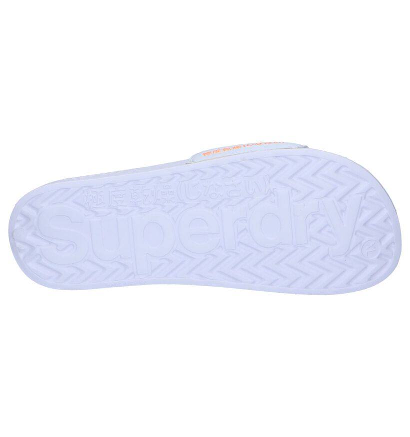 Witte Badslippers Superdry in kunstleer (245320)