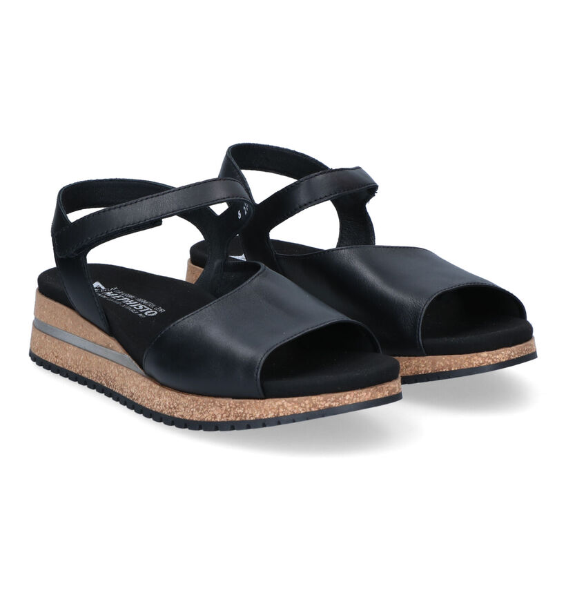 Mephisto Joy Zwarte Sandalen voor dames (307023)