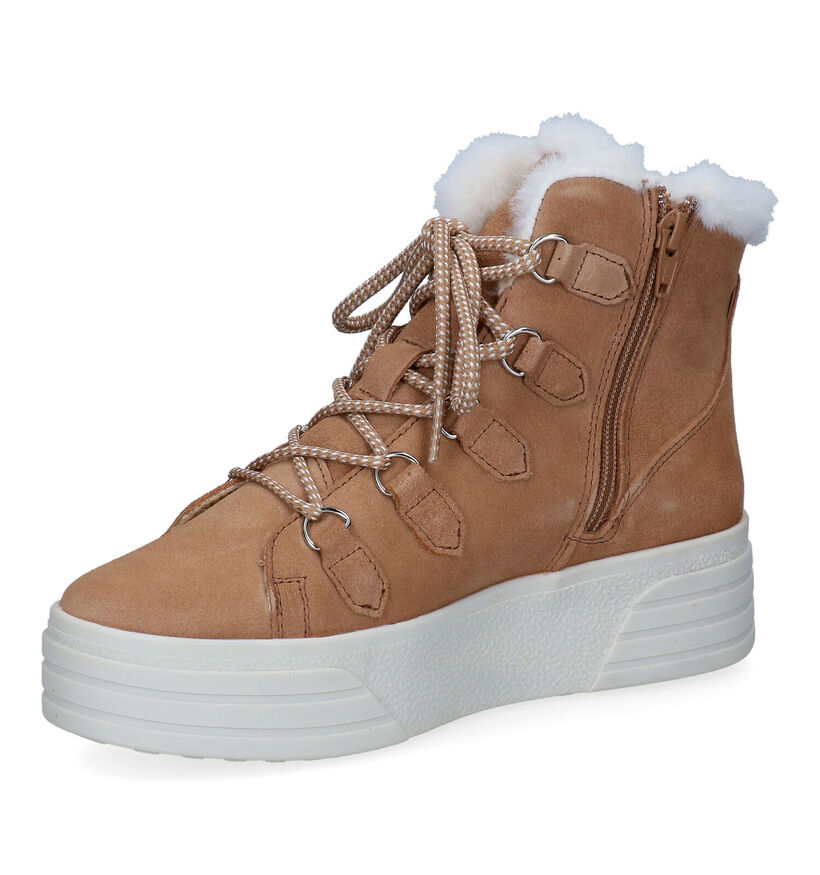 Tamaris Baskets montantes en Camel en daim (300105)