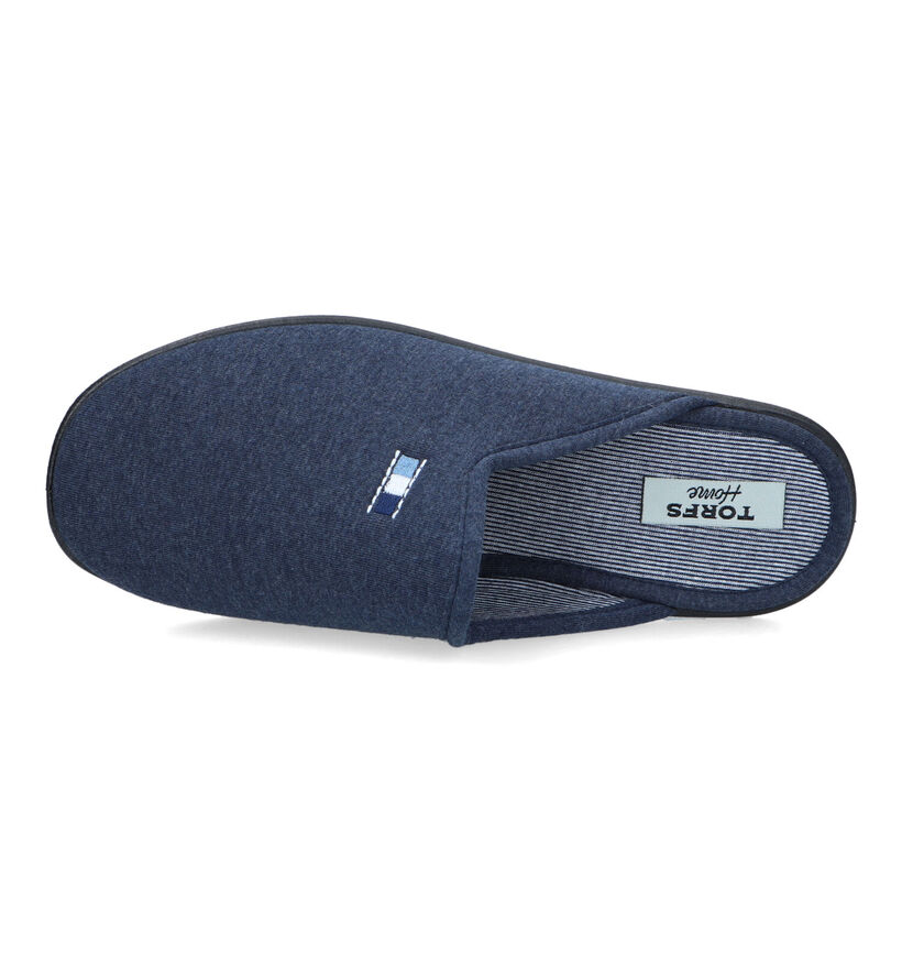 Torfs Home Pantoufles ouvertes en Bleu foncé pour hommes (326083)