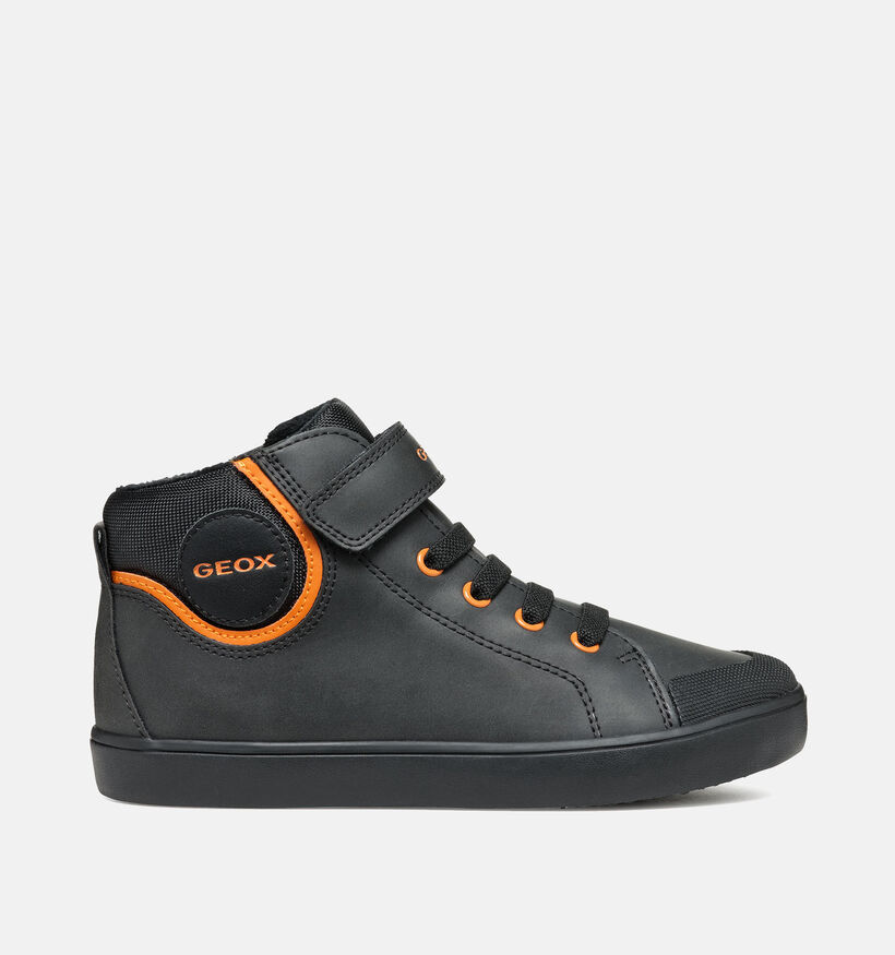 Geox Gisli Zwarte Hoge schoenen voor jongens (345945) - geschikt voor steunzolen