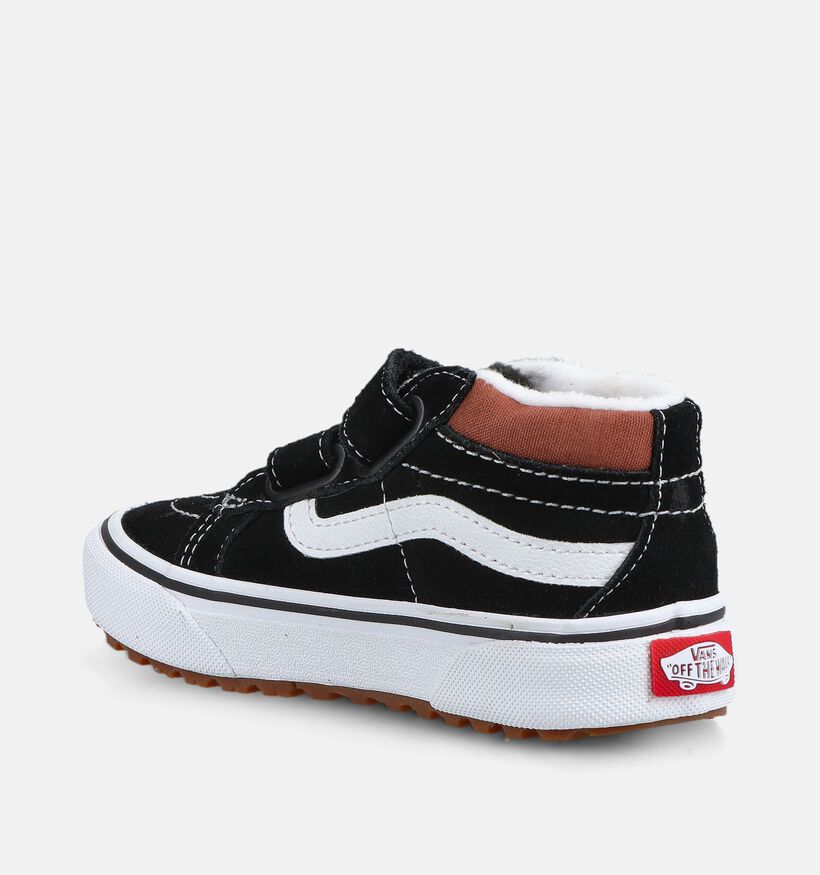 Vans SK8 MID Zwarte Sneakers met Velcro voor jongens, meisjes (376409)