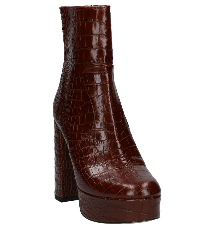 Via Limone Bottes basses en Marron en cuir (259327)