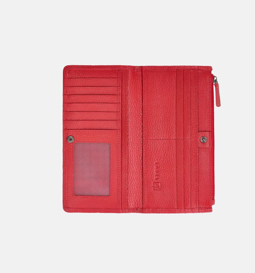 Label M Porte-monnaie zippé en Rouge pour femmes (374195)