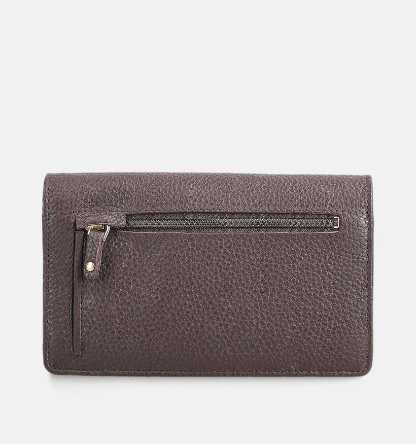 Crinkles Bordeaux Portemonnee met Rits voor dames (381724)