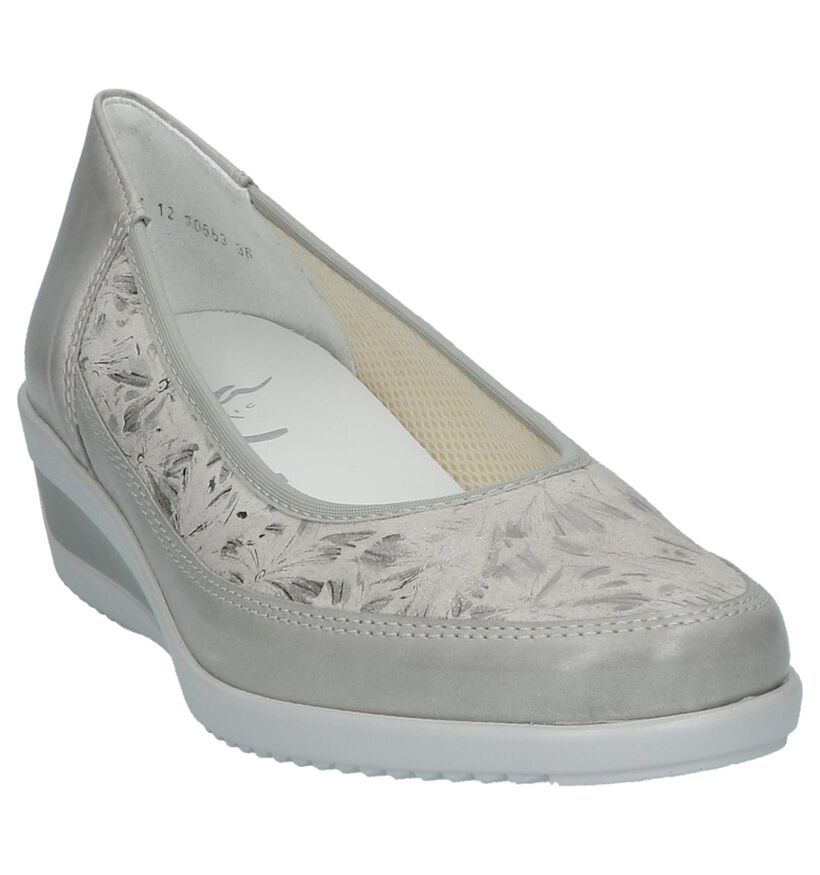 Ara Ballerines en Gris clair en cuir (217320)