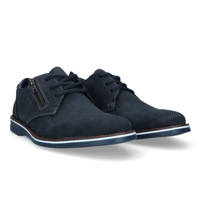 Rieker Chaussures à lacets en Bleu foncé pour hommes (320270)