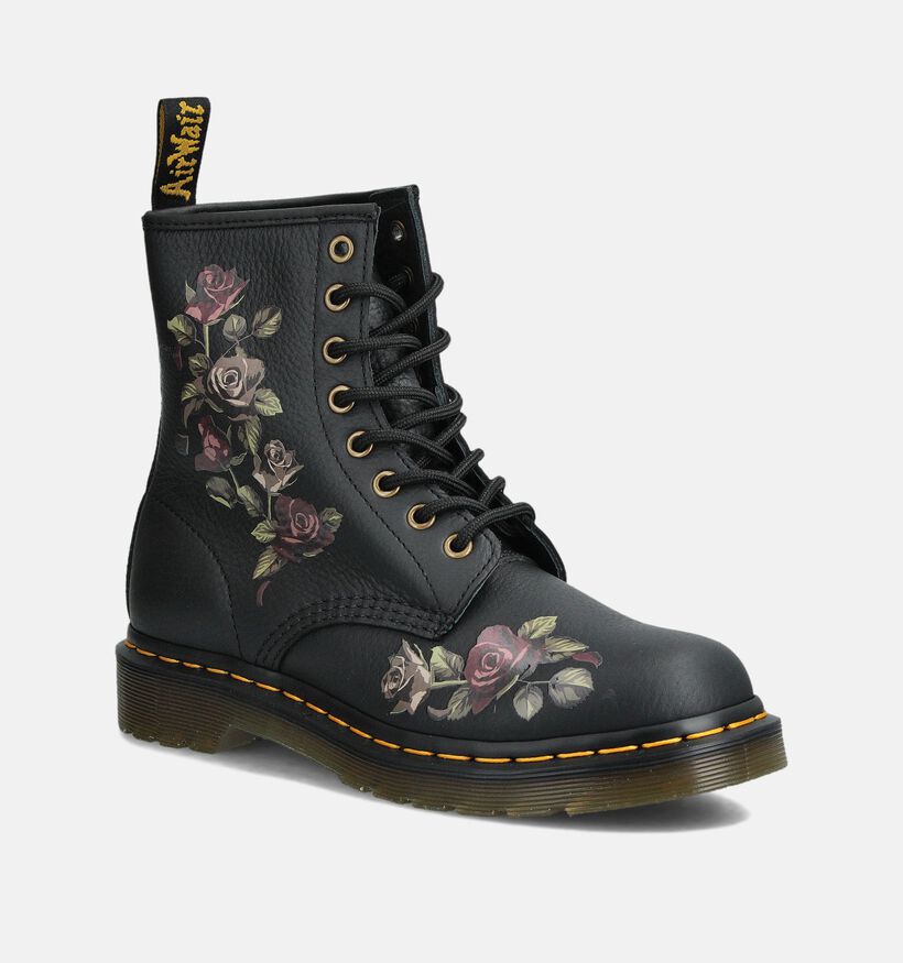 Dr. Martens 1460 Boots à lacets en Noir pour femmes (359802) - pour semelles orthopédiques